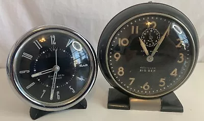 Lot Of (2) Westclox Alarm Clock Big Ben Baby Ben Made In The USA Untested As-Is • $49