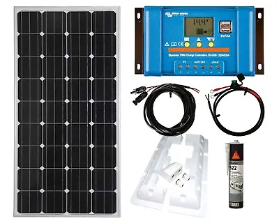£219.99 • Buy Victron 150w Solar Panel Kit Battery Charging PWM-USB Controller Brackets
