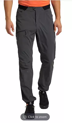 Haglofs L.I.M. Fuse Pants Mens Size Large/50 Magnetite Gray Ultralight • $40