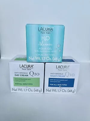 3 LACURA Q10 Night Cream /  Day Cream Combo (Anti-Wrinkle) FACE CARE / Aqua Gel • $26.80