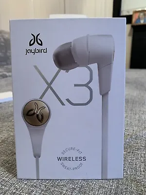 Jaybird X3 Earbuds White Bluetooth Sports Used  Easy Connection • £65