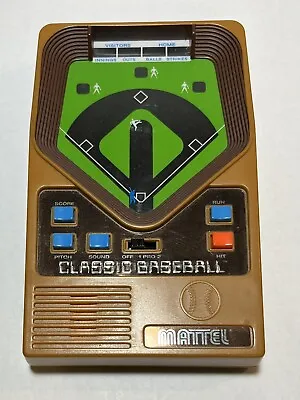 2001 Mattel Handheld Classic Baseball Game - Tested Working • $15