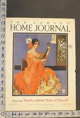 1926 Gertrude Kay Sexy Mexican Spanish Guitar Gal Music Love Art Cover Cov698 • $59.75