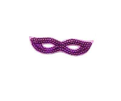 $3.89 • Buy Mardi Gras Iron On Applique Patch - Mask - Sequins - Embellish Craft Projects