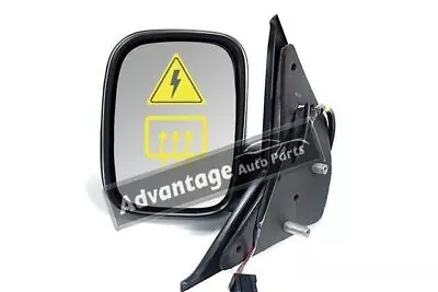 VW Transporter T5 Van 2003-2009 Electric Wing Door Mirror Passenger Side Black • $74.59