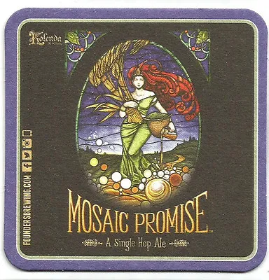 16 Founders Mosaic Promise A Single Hop Ale  Beer Coasters  • $5.25
