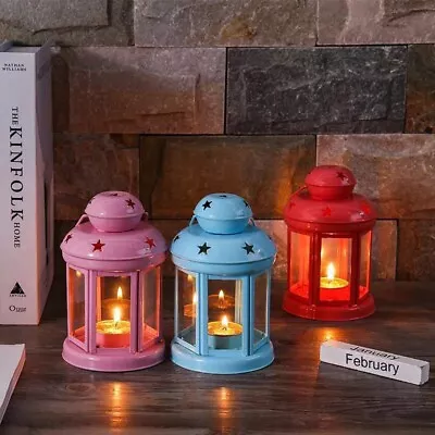 £12.14 • Buy European Iron Candlestick Star Pendant Lantern Decorations Models Candle Holders