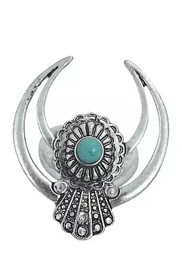 Crescent Naja Moon Ring Tourquoise Naja Moon Ring  • $13