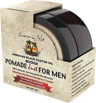 Sunny Isle Jamaican Castor Hair Oil Pomade For Men Black 118ML • £7.94