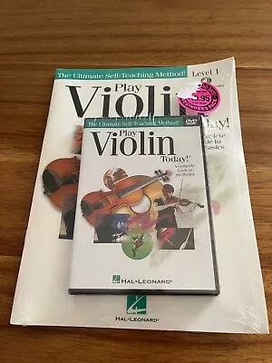 Play Violin Today! Beginner's Pack: Level 1 Book/CD/DVD - New Factory Sealed • $11