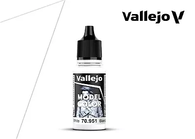 Vallejo Model Color Paint - White (18ml) - 70.951 • £2.95