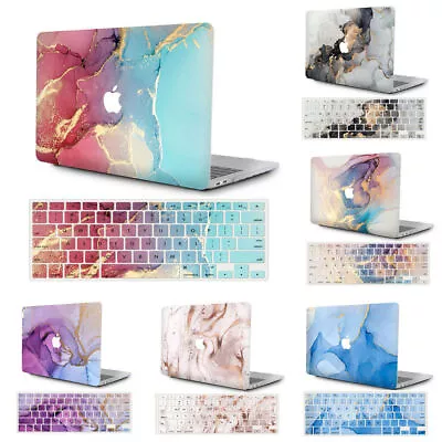 Marble Hard Case+Keyboard Cover For Apple MacBook Air Pro 11 12 13 14 15 16 Inch • £17.99