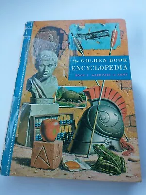 The Golden Book Encyclopedia Book 1 1959 Kids Vtg Box6 • $7