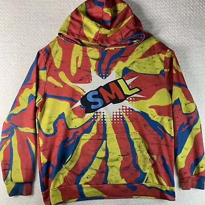 Super Mario Logan SML Hoodie Tie Dye Adult Size Large Pilling • $15