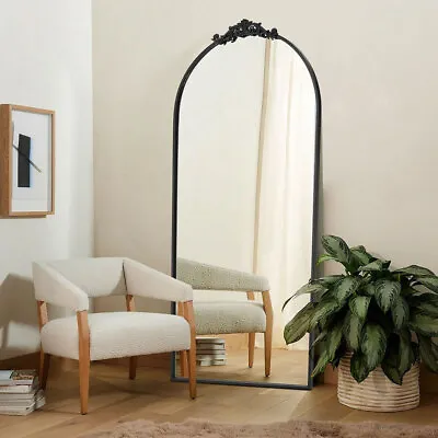 Extra Large Black Mirror Full Length Floor Wall Mirror 180 X 80 Cm Leaner Mirror • £175.95