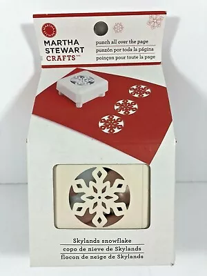 Martha Stewart Crafts SKYLANDS SNOWFLAKE Punch All Over The Page NEW 42-90029 • $12.95