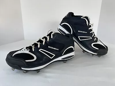 Boombah Baseball Softball Metal Cleats Spikes Size Mens 12 Navy Blue White • $29.99