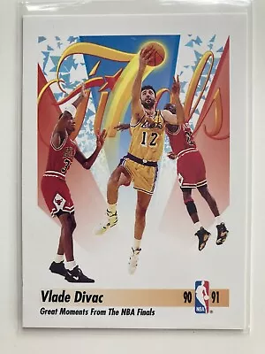 VLADE DIVAC W/ MICHAEL JORDAN & PIPPEN 1991-92 Skybox #335 NBA Finals Moments • $1.49