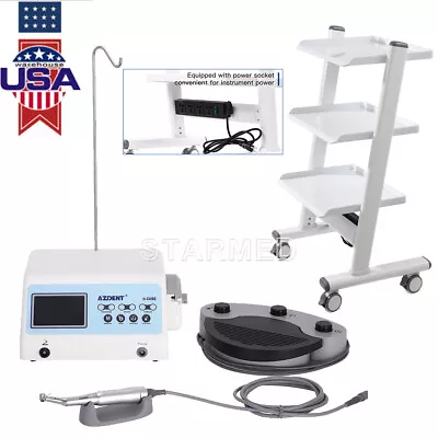 Dental Trolley Mobile Tool Cart Power Sockets /Implant System Brushless Motor • $140.79