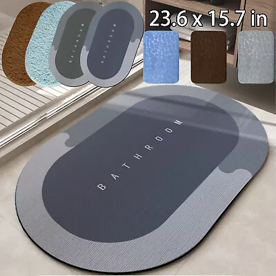 Super Water Absorbent Soft Memory Foam Bath Mat Non-Slip Bathroom Shower Rug USA • $7.59