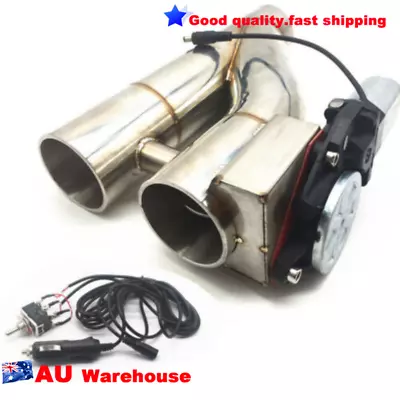 Patented 2.5  Electric Exhaust Downpipe Cutout E-Cut Out Dual-Valve Manual Kit • $189