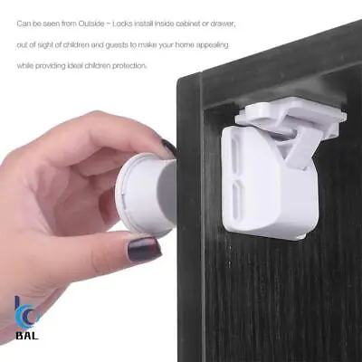 £12.85 • Buy Drawer Lock Magnet Child Safety Lock Baby Protections Cabinet Lock Door 8+2 Set