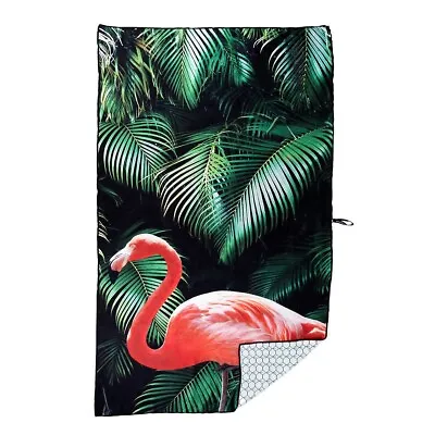 Whitely Willows Beach Towel Microfiber Reversible 35  X 70  Quick Dry Flamingo • $7.90