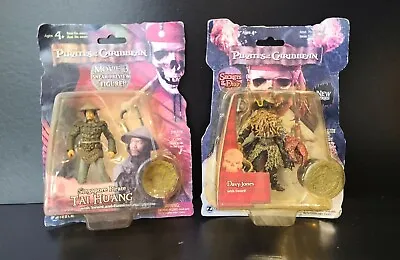 Pirates Of The Caribbean Davy Jones And Tai Huang Figures Sealed 3d Coins Zizzle • £24.99
