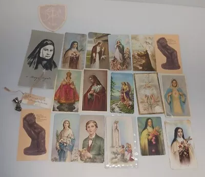Mix Lot 15 Vintage Catholic Holy Cards Prayers Obituary Devotional Ephemera • $4