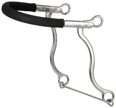 Pony Hackamore With Rubber Tubing Noseband - Stainless Steel - Pony Size • $33.10