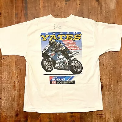 Autographed Aaron Yates Team Suzuki Yoshimura Racing T-Shirt Adult XL • $35