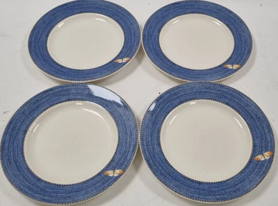 £9.99 • Buy Wedgwood Sarah's Garden Queen's Ware Set Of 4 10.5  Diameter Dinner Plates