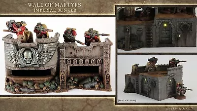 Warhammer 40K Terrain Imperial Bunker Wall Of Martyrs Scenery BRAND NEW OOP • $119.99