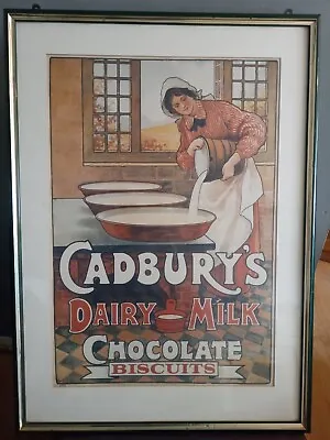 Cadburys Chocolate Vintage Shop Advertising Poster • £160