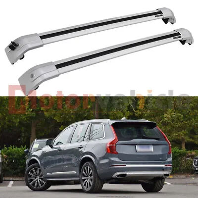 US Stock For Volvo XC90 2016-2023 Silver Cross Bars Lockable Roof Rack Rails • $99