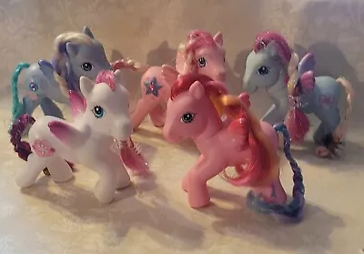 My Little Pony MLP G3 PEGASUS Lot Of 5 Aurora Mist Glitter Jewel Daisy May Pink • $19.95