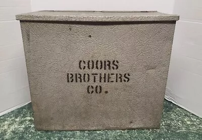 Vintage Coors Brothers Co Dairy Cincinnati Ohio Galvanized Insulated Milk Box • $75