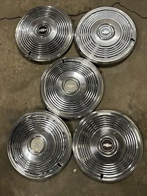 Vintage 1971 1972 Chevrolet Impala Caprice Monte Carlo Hubcaps 15” Inch LOT OF 5 • $65