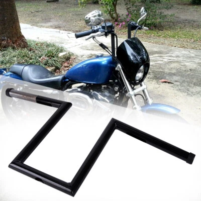 $58.95 • Buy Motorcycle Black 1  Drag Bar Handlebars Z-Bars For Harley Sportster Bobber Honda
