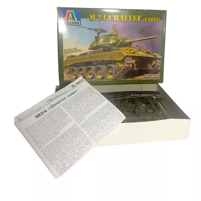 Italeri 6431 WW-2 US Army M-24 Chaffee Early Tank 1/35 Model Open Box - Complete • $48.95