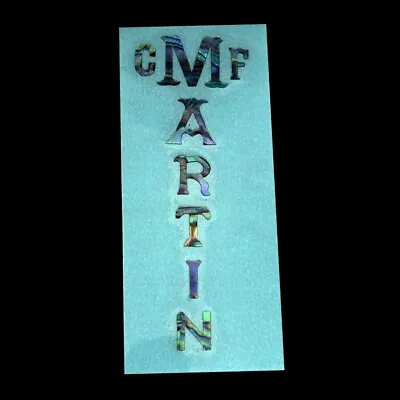 0.1 Mm Thickness Martin Guitar CMF Logo Sticker SelfAdhesive Abalone • $12.80