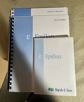 Math U See Epsilon: Teacher Test DvD And Fraction Insert Set  • $50