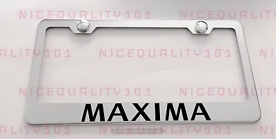 Maxima Stainless Steel Finished License Plate Frame Holder Rust Free • $12.99