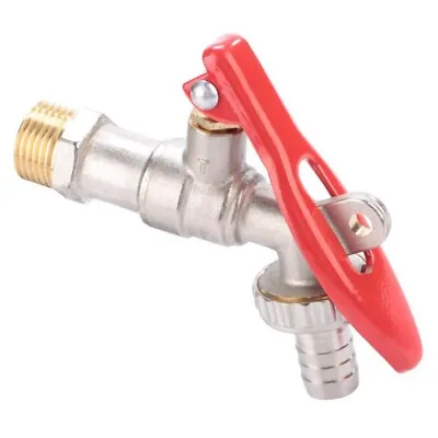 Lockable 1/2  Lever Garden Hose Bib Tap - Lever Operation With Lock Hole • £8.29