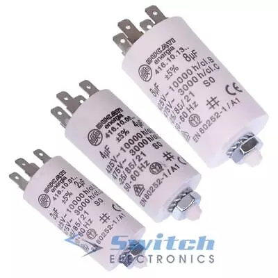 2uF To 80uF Motor Run Capacitor Metallised Polypropylene 450V Ducati Energia • £9.39