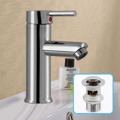 £18.49 • Buy Modern Bathroom Basin Sink Tap Monobloc Mixer Taps Waterfall Chrome