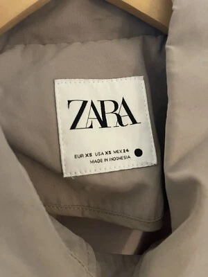 $12 • Buy ZARA Beige Raincoat Trench Coat Outerwear Jacket Size XS / S