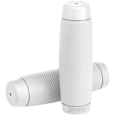 Biltwell White Recoil Grips For 7/8  Bars Harley Chop Bobber Motorcycle • $15