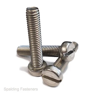 £2 • Buy Metric A2 Stainless Steel Cheese Slotted Machine Screws M1,M2.5,M3,M3.5,M4,M5