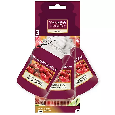 YANKEE CANDLE Hanging Cardboard Car Jar Air Freshener Pack Of 3 *CHOOSE ITEM* • £6.99